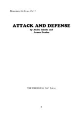 book Attack and Defense (Elementary Go Series Vol. 5)