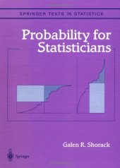 book Probability for Statisticians