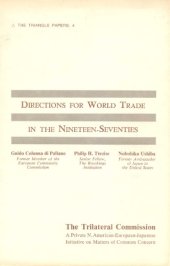 book Directions for World Trade in the Nineteen-Seventies