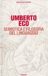 book Semiotica e filosofia del linguaggio