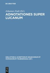 book Adnotationes super Lucanum