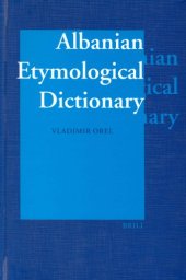 book Albanian Etymological Dictionary