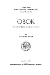 book Obok. A Study of social structure in Eurasia