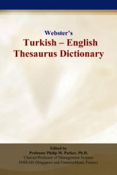 book Websters Turkish - English Thesaurus Dictionary