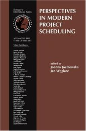 book Perspectives in Modern Project Scheduling (International Series in Operations Research & Management Science)