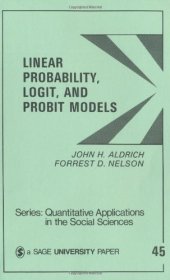 book Linear Probability, Logit, and Probit Models (Quantitative Applications in the Social Sciences)