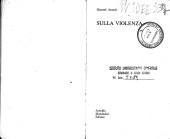 book Sulla violenza