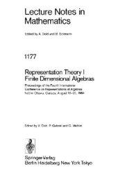 book Proceedings of the Fourth International Conference on Representations of Algebras held in Ottawa, Canada, August 16-25, 1984