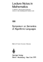 book Symposium on Semantics of Algorithmic Languages