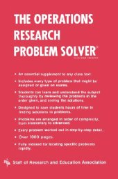 book The Operations Research Problem Solver