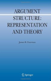 book Argument Structure:: Representation and Theory