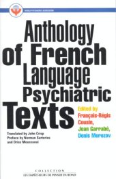 book Anthology of French Language Psychiatric Texts