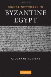 book Social Networks in Byzantine Egypt