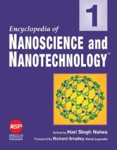 book Encyclopedia of Nanoscience and Nanotechnology Volume 1