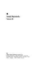 book Inside Macintosh, Volume III