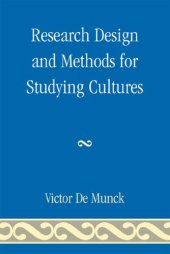 book Research Design and Methods for Studying Cultures