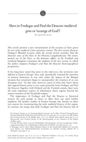 book Slavs in Fredegar and Paul the Deacon: medieval gens or  scourge of God'?