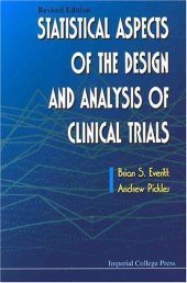 book Statistical Aspects Of The Design And Analysis Of Clinical Trials (Revised Edition)