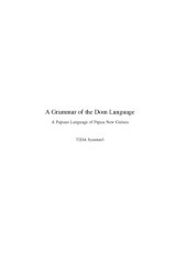 book A Grammar of the Dom Language