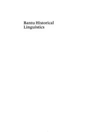 book Bantu Historical Linguistics