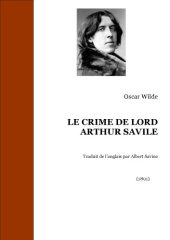 book Le Crime de Lord Arthur Savile