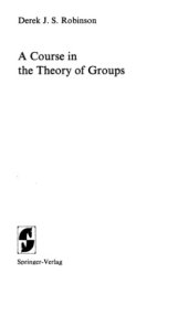 book A Course in the Theory of Groups