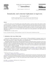 book Semantically cued contextual implicatures in legal texts