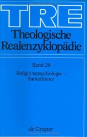 book Theologische Realenzyklopädie, Bd 29: Religionspsychologie - Samaritaner