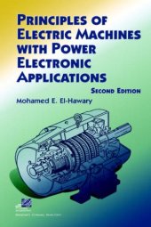 book Principles of Electric Machines with Power Electronic Applications