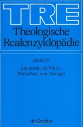 book Theologische Realenzyklopädie, Bd 21: Leonardo da Vinci - Malachias von Armagh