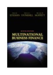 book Multinational Business Finance, 9th Edition