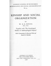 book Kinship and Social Organization (London School of Economics Monographs on Social Anthropology No. 34)