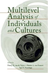 book Multilevel Analysis of Individuals and Cultures