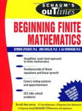 book Schaum's outline of theory and problems of beginning finite mathematics