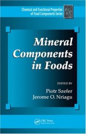 book Mineral Components in Foods (Chemical & Functional Properties of Food Components)