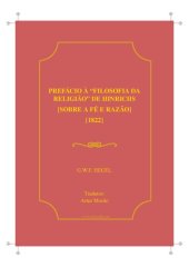 book Prefácio à “Filosofia da religião” de Hinrichs  1822  – Sobre fé e razão