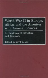 book World War II in Europe, Africa, and the Americas, with general sources