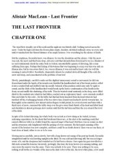 book THE LAST FRONTIER.