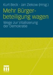 book Mehr Bürgerbeteiligung wagen: Wege zur Vitalisierung der Demokratie