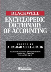 book The Blackwell Encyclopedic Dictionary of Accounting (Blackwell Encyclopedia of Management)