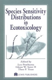 book Species Sensitivity Distributions in Ecotoxicology