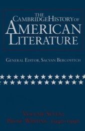 book The Cambridge History of American Literature, volume 7: Prose Writing 1940-1990