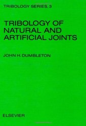 book Tribology of Natural and Artificial Joints