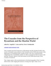 book The Crusades from the Perspective of Byzantium and the Muslim World