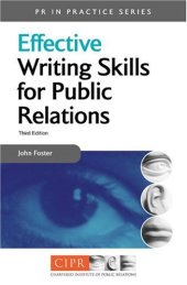 book Effective Writing Skills for Public Relations (PR in Practice)