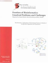 book Frontiers of Bioinformatics: Unsolved Problems And Challenges