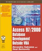 book Access 97 2000 Database Development Outside VBA