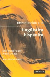 book Introducción a la lingüistica hispánica