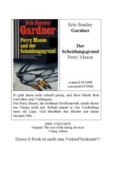 book Perry Mason und der Scheidungsgrund