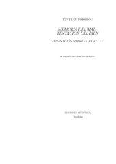 book Memoria del mal, tentación del bien